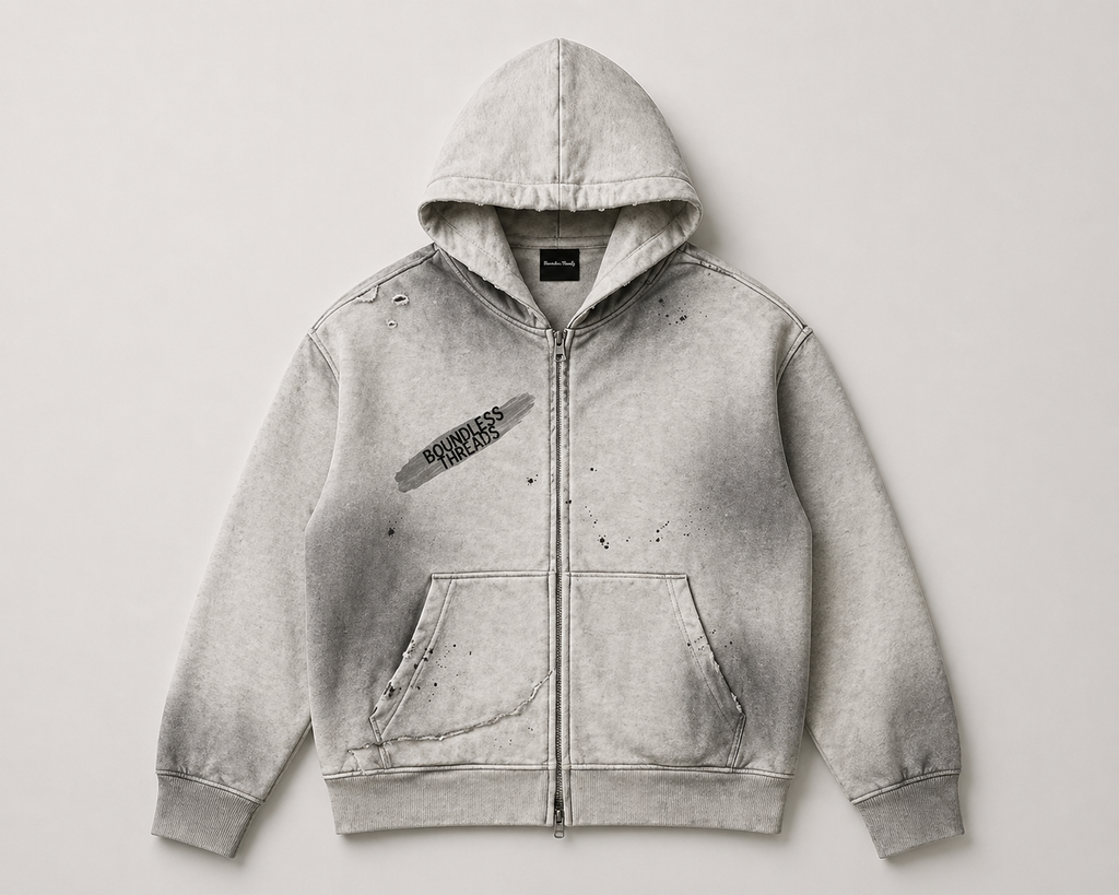 'Cover It Up' Zip up Hoodie