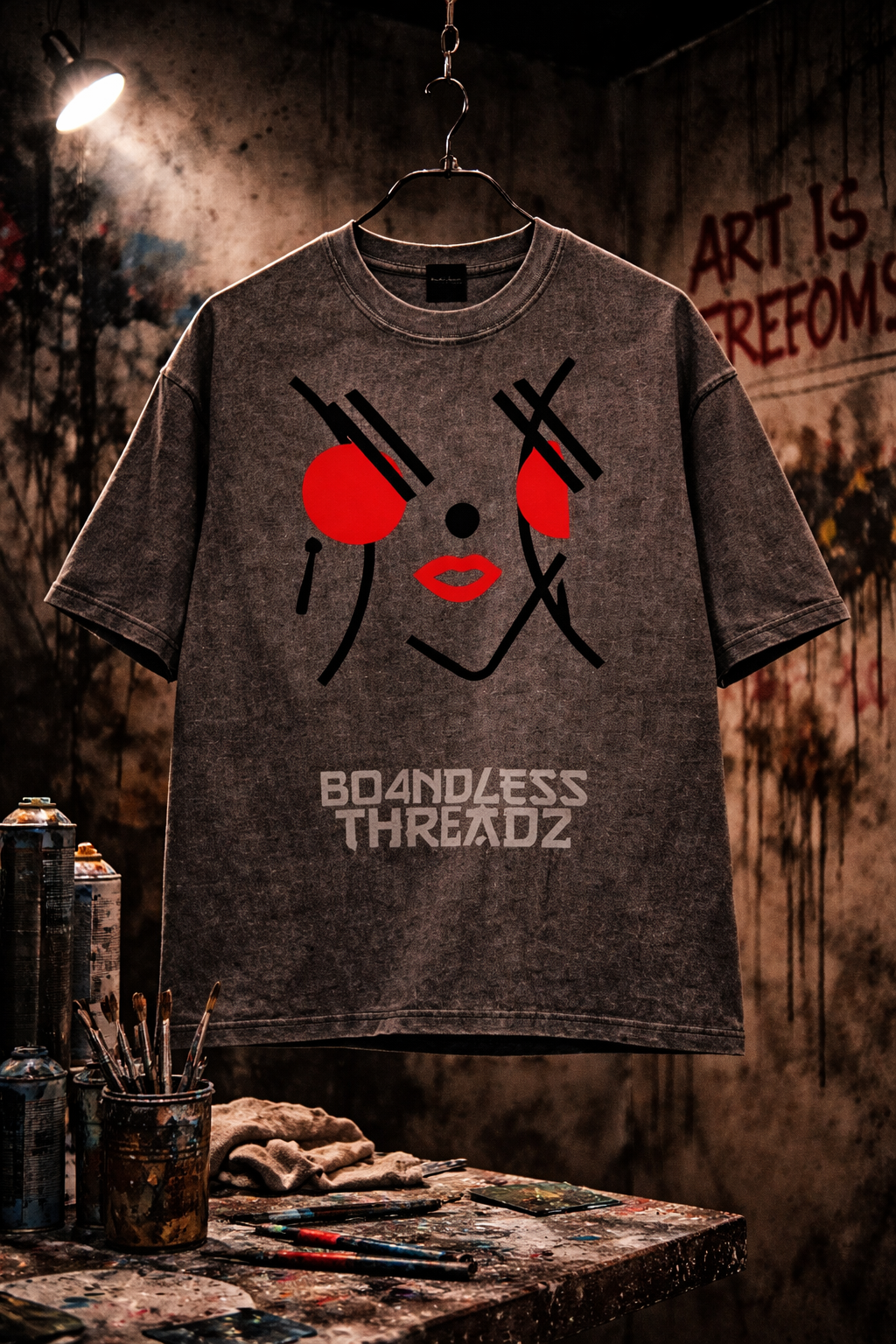 Angry Girl Mineral Wash T-Shirt